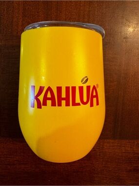 Kahlua Insulated Stainless Steel Wine Tumbler Cup Stemless Glass 12 oz